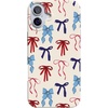 image:imageCasely iPhone 17 Pro Max Case  Marina Lines  Tiny Pinstripe  Compatible with MagSafe  Classic Ultra Thin DesignAmerican Girlie  Red White  Blue Bows