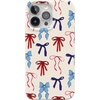 image:imageCasely iPhone 17 Pro Max Case  Marina Lines  Tiny Pinstripe  Compatible with MagSafe  Classic Ultra Thin DesignAmerican Girlie  Red White  Blue Bows