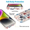 image:imageCasely iPhone 17 Pro Max Case  Marina Lines  Tiny Pinstripe  Compatible with MagSafe  Classic Ultra Thin DesignAmerican Girlie  Red White  Blue Bows