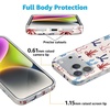 image:imageCasely iPhone 17 Pro Max Case  Marina Lines  Tiny Pinstripe  Compatible with MagSafe  Classic Ultra Thin DesignAmerican Girlie  Red White  Blue Bows