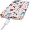 image:imageCasely iPhone 17 Pro Max Case  Marina Lines  Tiny Pinstripe  Compatible with MagSafe  Classic Ultra Thin DesignAmerican Girlie  Red White  Blue Bows