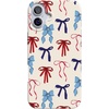 image:imageCasely iPhone 17 Pro Max Case  Marina Lines  Tiny Pinstripe  Compatible with MagSafe  Classic Ultra Thin DesignAmerican Girlie  Red White  Blue Bows