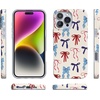 image:imageCasely iPhone 17 Pro Max Case  Marina Lines  Tiny Pinstripe  Compatible with MagSafe  Classic Ultra Thin DesignAmerican Girlie  Red White  Blue Bows