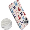 image:imageCasely iPhone 17 Pro Max Case  Marina Lines  Tiny Pinstripe  Compatible with MagSafe  Classic Ultra Thin DesignAmerican Girlie  Red White  Blue Bows