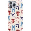 image:imageCasely iPhone 17 Pro Max Case  Marina Lines  Tiny Pinstripe  Compatible with MagSafe  Classic Ultra Thin DesignAmerican Girlie  Red White  Blue Bows