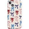 image:imageCasely iPhone 17 Pro Max Case  Marina Lines  Tiny Pinstripe  Compatible with MagSafe  Classic Ultra Thin DesignAmerican Girlie  Red White  Blue Bows