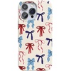 image:imageCasely iPhone 17 Pro Max Case  Marina Lines  Tiny Pinstripe  Compatible with MagSafe  Classic Ultra Thin DesignAmerican Girlie  Red White  Blue Bows