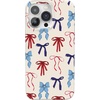 image:imageCasely iPhone 17 Pro Max Case  Marina Lines  Tiny Pinstripe  Compatible with MagSafe  Classic Ultra Thin DesignAmerican Girlie  Red White  Blue Bows