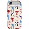 image:imageCasely iPhone 17 Pro Max Case  Marina Lines  Tiny Pinstripe  Compatible with MagSafe  Classic Ultra Thin DesignAmerican Girlie  Red White  Blue Bows