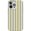 image:imageCasely iPhone 17 Pro Max Case  Marina Lines  Tiny Pinstripe  Compatible with MagSafe  Classic Ultra Thin DesignCoastline Stripes  Blue  Yellow
