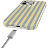 image:imageCasely iPhone 17 Pro Max Case  Marina Lines  Tiny Pinstripe  Compatible with MagSafe  Classic Ultra Thin DesignCoastline Stripes  Blue  Yellow