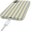 image:imageCasely iPhone 17 Pro Max Case  Marina Lines  Tiny Pinstripe  Compatible with MagSafe  Classic Ultra Thin DesignCoastline Stripes  Blue  Yellow