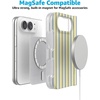 image:imageCasely iPhone 17 Pro Max Case  Marina Lines  Tiny Pinstripe  Compatible with MagSafe  Classic Ultra Thin DesignCoastline Stripes  Blue  Yellow