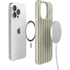 image:imageCasely iPhone 17 Pro Max Case  Marina Lines  Tiny Pinstripe  Compatible with MagSafe  Classic Ultra Thin DesignCoastline Stripes  Blue  Yellow
