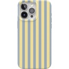 image:imageCasely iPhone 17 Pro Max Case  Marina Lines  Tiny Pinstripe  Compatible with MagSafe  Classic Ultra Thin DesignCoastline Stripes  Blue  Yellow