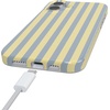 image:imageCasely iPhone 17 Pro Max Case  Marina Lines  Tiny Pinstripe  Compatible with MagSafe  Classic Ultra Thin DesignCoastline Stripes  Blue  Yellow