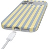 image:imageCasely iPhone 17 Pro Max Case  Marina Lines  Tiny Pinstripe  Compatible with MagSafe  Classic Ultra Thin DesignCoastline Stripes  Blue  Yellow