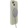 image:imageCasely iPhone 17 Pro Max Case  Marina Lines  Tiny Pinstripe  Compatible with MagSafe  Classic Ultra Thin DesignCoastline Stripes  Blue  Yellow