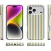 image:imageCasely iPhone 17 Pro Max Case  Marina Lines  Tiny Pinstripe  Compatible with MagSafe  Classic Ultra Thin DesignCoastline Stripes  Blue  Yellow