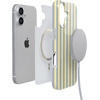 image:imageCasely iPhone 17 Pro Max Case  Marina Lines  Tiny Pinstripe  Compatible with MagSafe  Classic Ultra Thin DesignCoastline Stripes  Blue  Yellow