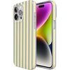 image:imageCasely iPhone 17 Pro Max Case  Marina Lines  Tiny Pinstripe  Compatible with MagSafe  Classic Ultra Thin DesignCoastline Stripes  Blue  Yellow
