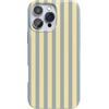 image:imageCasely iPhone 17 Pro Max Case  Marina Lines  Tiny Pinstripe  Compatible with MagSafe  Classic Ultra Thin DesignCoastline Stripes  Blue  Yellow