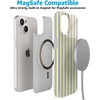 image:imageCasely iPhone 17 Pro Max Case  Marina Lines  Tiny Pinstripe  Compatible with MagSafe  Classic Ultra Thin DesignCoastline Stripes  Blue  Yellow