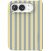 image:imageCasely iPhone 17 Pro Max Case  Marina Lines  Tiny Pinstripe  Compatible with MagSafe  Classic Ultra Thin DesignCoastline Stripes  Blue  Yellow
