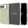image:imageCasely iPhone 17 Pro Max Case  Marina Lines  Tiny Pinstripe  Compatible with MagSafe  Classic Ultra Thin DesignCoastline Stripes  Blue  Yellow