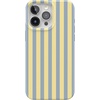 image:imageCasely iPhone 17 Pro Max Case  Marina Lines  Tiny Pinstripe  Compatible with MagSafe  Classic Ultra Thin DesignCoastline Stripes  Blue  Yellow