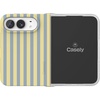 image:imageCasely iPhone 17 Pro Max Case  Marina Lines  Tiny Pinstripe  Compatible with MagSafe  Classic Ultra Thin DesignCoastline Stripes  Blue  Yellow