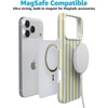 image:imageCasely iPhone 17 Pro Max Case  Marina Lines  Tiny Pinstripe  Compatible with MagSafe  Classic Ultra Thin DesignCoastline Stripes  Blue  Yellow