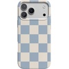 image:imageCasely iPhone 17 Pro Max Case  Marina Lines  Tiny Pinstripe  Compatible with MagSafe  Classic Ultra Thin DesignFit Check  Light Blue Checkerboard