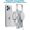 image:imageCasely iPhone 17 Pro Max Case  Marina Lines  Tiny Pinstripe  Compatible with MagSafe  Classic Ultra Thin DesignFit Check  Light Blue Checkerboard