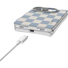 image:imageCasely iPhone 17 Pro Max Case  Marina Lines  Tiny Pinstripe  Compatible with MagSafe  Classic Ultra Thin DesignFit Check  Light Blue Checkerboard