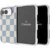 image:imageCasely iPhone 17 Pro Max Case  Marina Lines  Tiny Pinstripe  Compatible with MagSafe  Classic Ultra Thin DesignFit Check  Light Blue Checkerboard