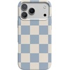 image:imageCasely iPhone 17 Pro Max Case  Marina Lines  Tiny Pinstripe  Compatible with MagSafe  Classic Ultra Thin DesignFit Check  Light Blue Checkerboard