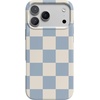 image:imageCasely iPhone 17 Pro Max Case  Marina Lines  Tiny Pinstripe  Compatible with MagSafe  Classic Ultra Thin DesignFit Check  Light Blue Checkerboard