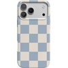 image:imageCasely iPhone 17 Pro Max Case  Marina Lines  Tiny Pinstripe  Compatible with MagSafe  Classic Ultra Thin DesignFit Check  Light Blue Checkerboard