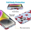 image:imageCasely iPhone 17 Pro Max Case  Marina Lines  Tiny Pinstripe  Compatible with MagSafe  Classic Ultra Thin DesignStars Align  Blue  Red Stars