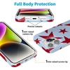 image:imageCasely iPhone 17 Pro Max Case  Marina Lines  Tiny Pinstripe  Compatible with MagSafe  Classic Ultra Thin DesignStars Align  Blue  Red Stars