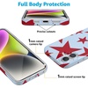 image:imageCasely iPhone 17 Pro Max Case  Marina Lines  Tiny Pinstripe  Compatible with MagSafe  Classic Ultra Thin DesignStars Align  Blue  Red Stars