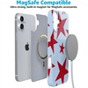 image:imageCasely iPhone 17 Pro Max Case  Marina Lines  Tiny Pinstripe  Compatible with MagSafe  Classic Ultra Thin DesignStars Align  Blue  Red Stars