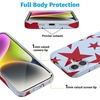 image:imageCasely iPhone 17 Pro Max Case  Marina Lines  Tiny Pinstripe  Compatible with MagSafe  Classic Ultra Thin DesignStars Align  Blue  Red Stars