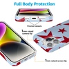 image:imageCasely iPhone 17 Pro Max Case  Marina Lines  Tiny Pinstripe  Compatible with MagSafe  Classic Ultra Thin DesignStars Align  Blue  Red Stars