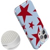 image:imageCasely iPhone 17 Pro Max Case  Marina Lines  Tiny Pinstripe  Compatible with MagSafe  Classic Ultra Thin DesignStars Align  Blue  Red Stars