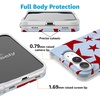 image:imageCasely iPhone 17 Pro Max Case  Marina Lines  Tiny Pinstripe  Compatible with MagSafe  Classic Ultra Thin DesignStars Align  Blue  Red Stars
