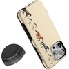 image:imageCasely iPhone 17 Pro Max Case  Painted Canyon  Dotted Landscape  Bold Protective Design  Compatible with MagSafeStallion Stampede  Wild Horses