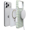 image:imageCasely iPhone 17 Pro Max Case  Pastel Picnic  Blue amp Green Gingham  Compatible with MagSafe  Classic Ultra Thin Design