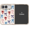 image:imageCasely iPhone 17 Pro Max Case  Seaside Stitch  Vintage Roses  Align SoftTouch Flexible Bumper Case  Compatible with MagSafeAmerican Girlie  Red White  Blue Bows